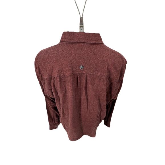 prAna XL Men Flannel Button Up Shirt Hiking Outdoor Organic Cotton M23170384 Z23 - Picture 3 of 9